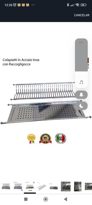 Escurreplatos Inox Mueble 90cm