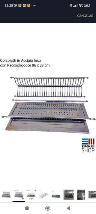 Escurreplatos Inox Mueble 90cm