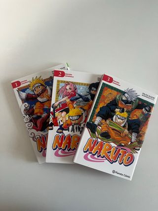 Naruto tomos del 1 al 3