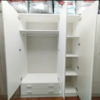 Armario 3 puertas blanco