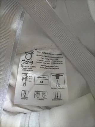 Pantalón esgrima mujer talla 40