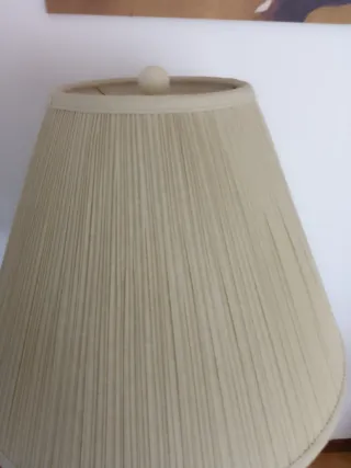 Lámpara de mesa cerámica pintada