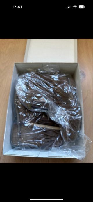 Botines flecos serraje TABACO talla 38