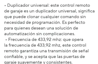 Mando a distancia 4 botones
