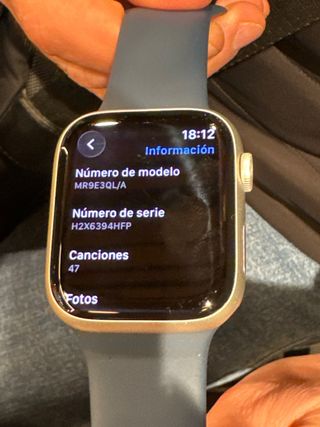 Apple Watch Series 9 45mm Aluminio Correa Azul