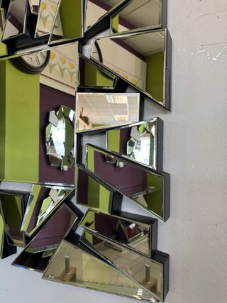 Consola de cristal estilo glam