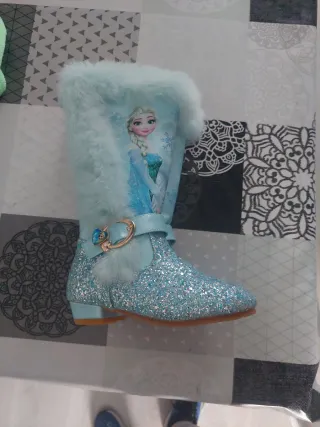 Botas Frozen Elsa Niña Talla 28