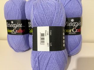 Lote 4 madejas lana Scheepjes Colour Crafter