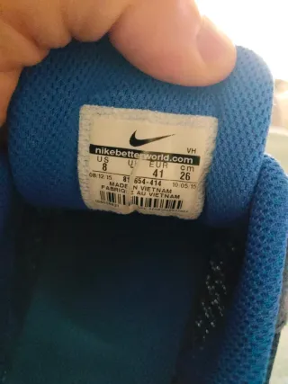 Zapatillas Nike Running Azul y Blanco