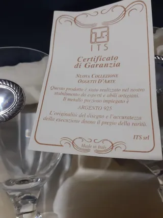 Set 6 Calici Cristallo ITS Argento