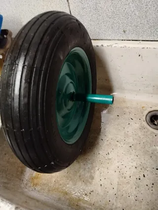 Rueda Carretilla Obra 3.50-8 Verde