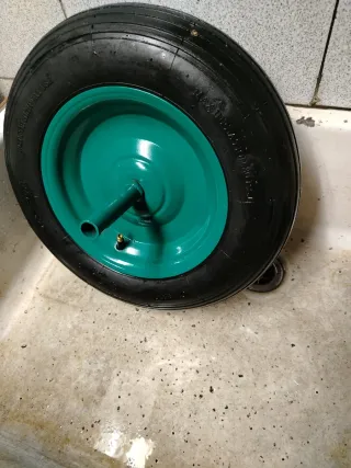 Rueda Carretilla Obra 3.50-8 Verde