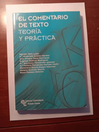 Comentario de texto teoría y práctica
