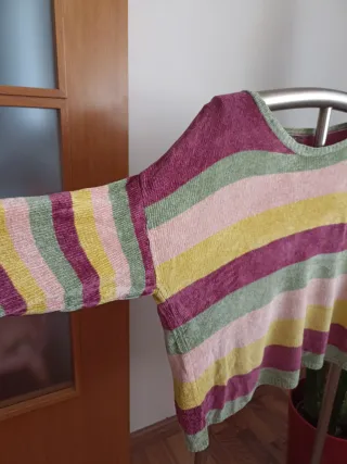 Jersey rayas multicolor talla única