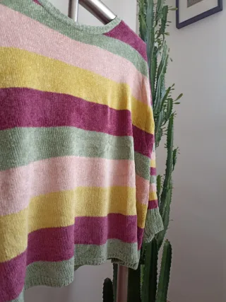 Jersey rayas multicolor talla única