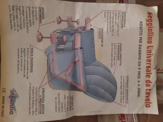 Seggiolino da tavolo per bambini