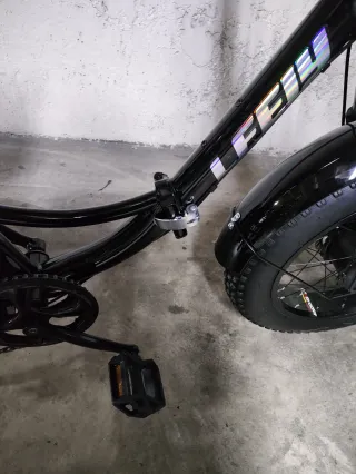 Triciclo Eléctrico Fat Tire Negro. A estrenar.