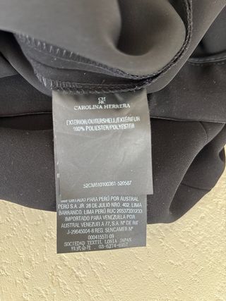 Pantalón ancho Carolina Herrera negro talle alto