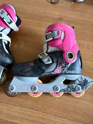 Patines en línea Oxelo rosas y negros