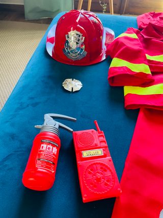 Vestito Pompiere Bambino Carnevale + Accessori