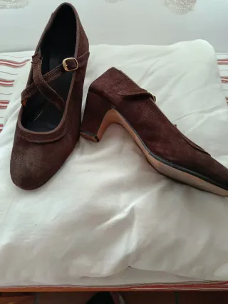 Zapatos Flamenco Mujer Marrones