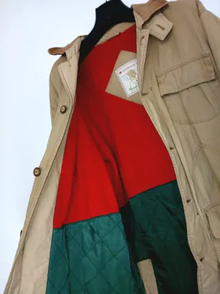 Chaqueta Massimo Dutti Vintage Algodón Beige