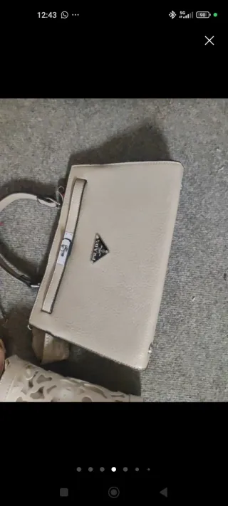 Lote 4 bolsos: beige, rosa, blanco