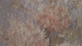 Cojín antiguo Petit Point.