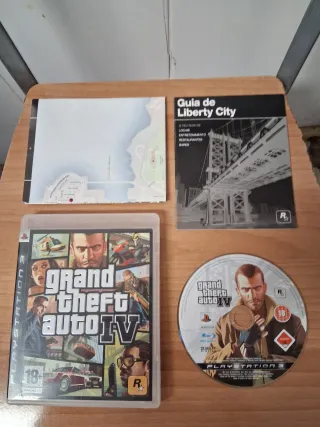 PS3 GTA IV + Guía Liberty City y Mapa