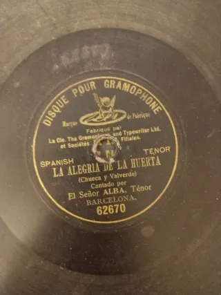 Discos para gramófono.