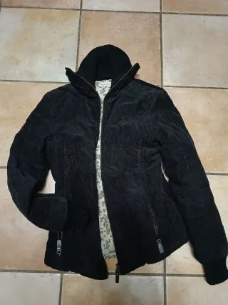 Giubbino Donna Velluto Nero Tg S