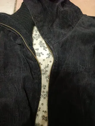 Giubbino Donna Velluto Nero Tg S