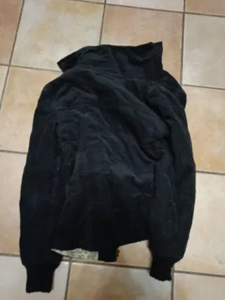 Giubbino Donna Velluto Nero Tg S