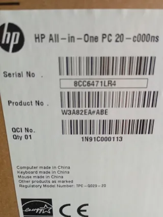 HP Ordenador Todo en Uno Blanco CPU integrada!