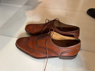Zapatos Oxford Full Brogue Cortina 1955 Marrón