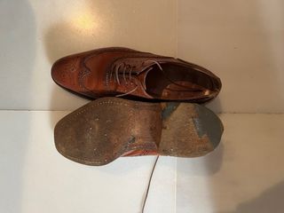 Zapatos Oxford Full Brogue Cortina 1955 Marrón