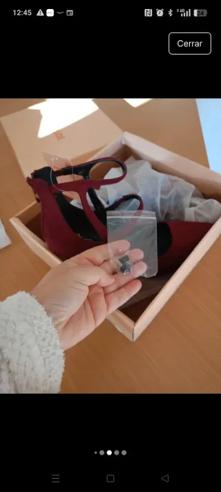 Tacones burdeos SERSIDE Talla 38 Nuevos