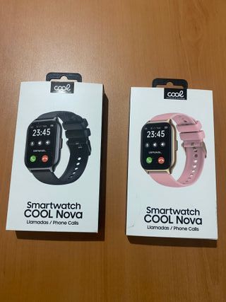Smartwatch Cool Nova Negro y Rosa