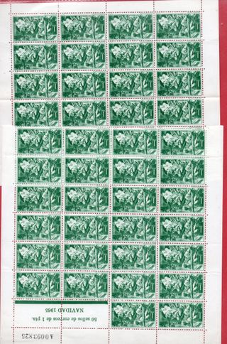 Lote Sellos España 10 cts Año Mariano