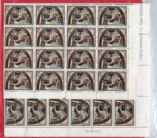 Lote Sellos España 10 cts Año Mariano