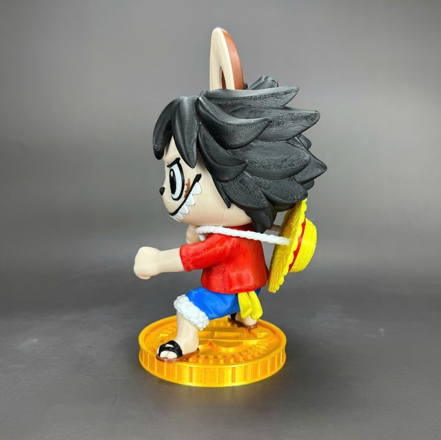 Labubu Luffy One Piece Figura 3D