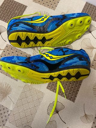 Zapatillas Clavos Saucony 42.5 Azul/Amarillo