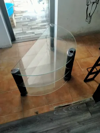 Mesa de cristal ideal para tv