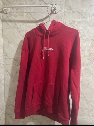 Sudadera Hollister Roja Talla L