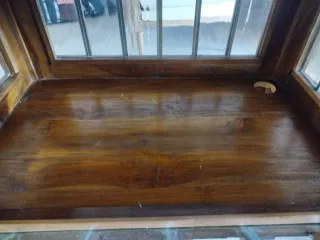 Mueble Bar Vintage Madera y Cristal