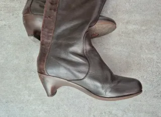 Botas altas de piel Camper marrones