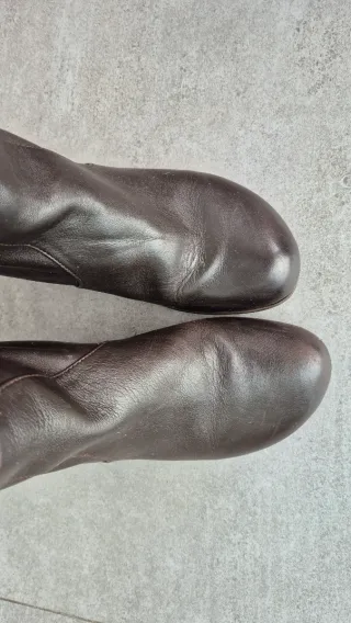 Botas altas de piel Camper marrones