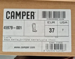 Botas altas de piel Camper marrones