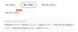 Jersey punto largo naranja SHEIN talla Xl(46)