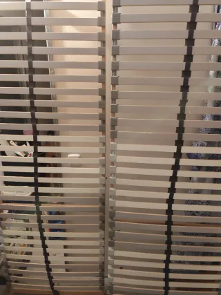 2 Somieres de lamas de madera